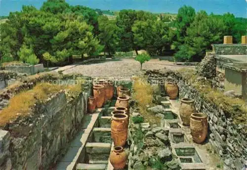 AK / Ansichtskarte Knossos Cnosse Kreta Crete Greece Die Keller nach dem Westhof