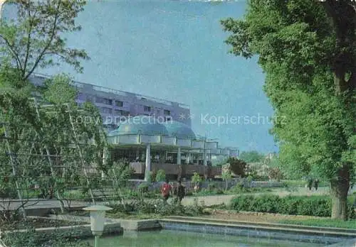 AK / Ansichtskarte Taschkent Tachkent Usbekistan Kaffee Blaue Tuerme Holubije Kupola
