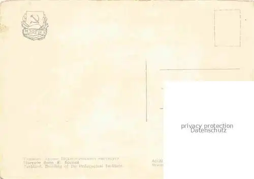 AK / Ansichtskarte Taschkent Tachkent Usbekistan Paedagogen Institut  