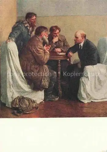 AK / Ansichtskarte LENIN Wladimir Iljitsch Politik Politics Politique W.A. Serow