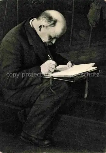 AK / Ansichtskarte LENIN Wladimir Iljitsch Politik Politics Politique Moskau Kongress Komintern  