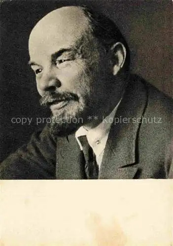 AK / Ansichtskarte LENIN Wladimir Iljitsch Politik Politics Politique Moskau Februa