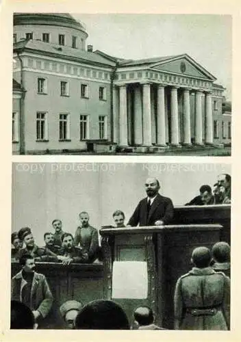 AK / Ansichtskarte LENIN Wladimir Iljitsch Politik Politics Politique Leningrad 