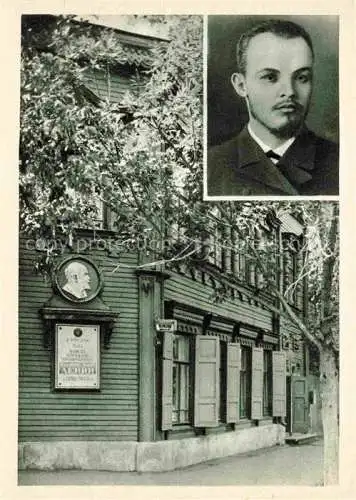 AK / Ansichtskarte LENIN Wladimir Iljitsch Politik Politics Politique Kujbischew Wohnhaus 