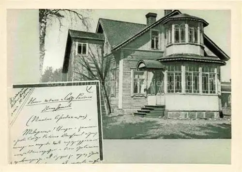 AK / Ansichtskarte LENIN Wladimir Iljitsch Politik Politics Politique Finnland Kuokala Wohnhaus Arbeitsplatz  