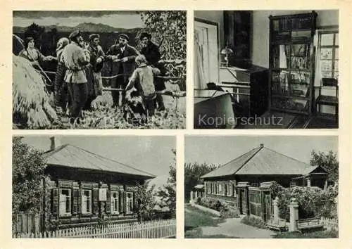 AK / Ansichtskarte LENIN Wladimir Iljitsch Politik Politics Politique Schuschenskoje Wohnhaeuser 