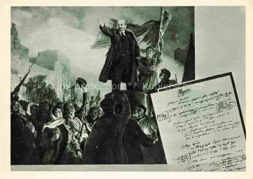 AK / Ansichtskarte LENIN Wladimir Iljitsch Politik Politics Politique Leningrad 