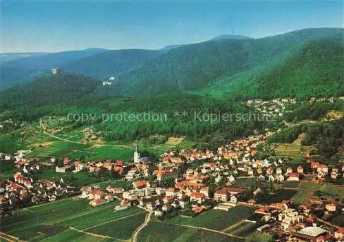 AK / Ansichtskarte Hambach  Neustadt Weinstrasse Fliegeraufnahme mit Hambacher Schloss