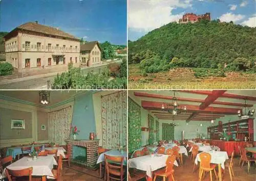AK / Ansichtskarte Hambach  Neustadt Weinstrasse Hambacher Schloss Schlossgaststaette Winzergenossenschaft Gastraeume