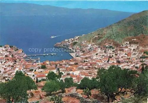 AK / Ansichtskarte Hydra Ydra Hidra Idra Greece Hafen und Stadtblick