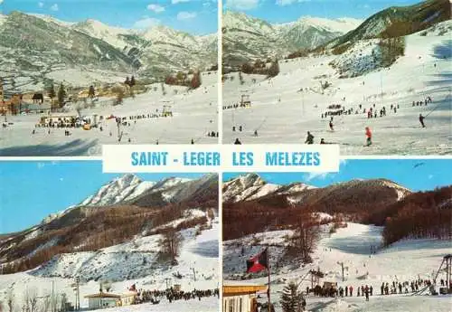 AK / Ansichtskarte Saint Leger les Melezes Vue generale Les pistes Les Teleskis et la petite Autane Saint Leger les Melezes