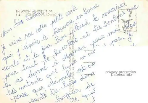AK / Ansichtskarte Sombacour Vue partielle aerienne Sombacour