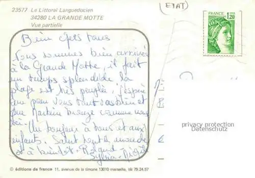 AK / Ansichtskarte La_Grande Motte_34 Vue partielle 
