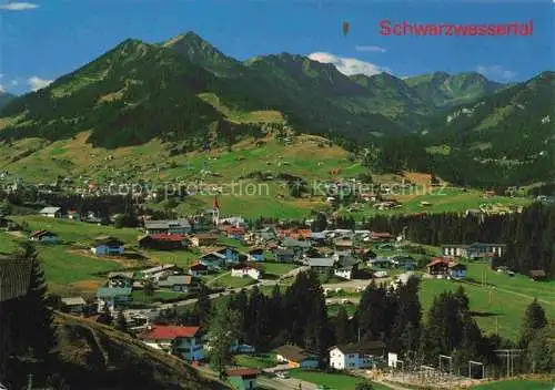 AK / Ansichtskarte Riezlern Kleinwalsertal Vorarlberg mit Walmendingerhorn und Schwarzwassertal