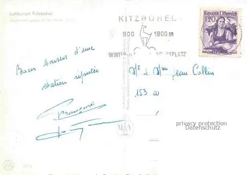 AK / Ansichtskarte Kitzbuehel Tirol AT Vorderstadt mit Wildem Kaiser