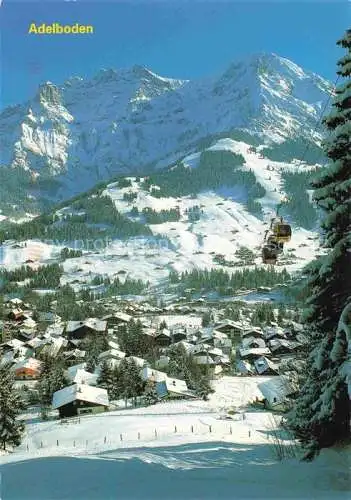 AK / Ansichtskarte Adelboden_BE mit Lohner und Gondelbahn 