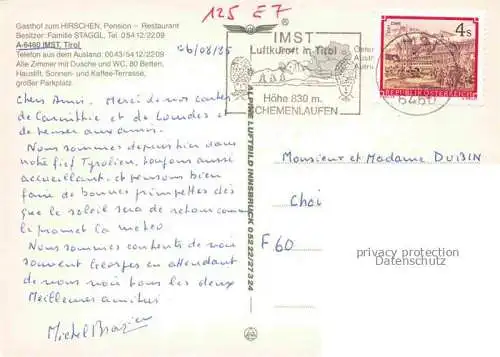 AK / Ansichtskarte Imst Tirol AT Panorama Gasthof zum Hirschen