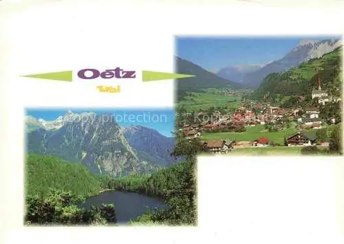 AK / Ansichtskarte Oetz oetz Tirol AT Piburger See mit Acherkogel oetztalpartie