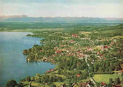 AK / Ansichtskarte Tutzing Starnberger See Fliegeraufnahme