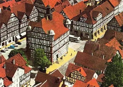 AK / Ansichtskarte Melsungen Fulda Fliegeraufnahme