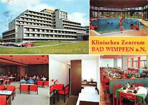 AK / Ansichtskarte Bad Wimpfen Neckar Speisesaal Zimmer Hallenbad