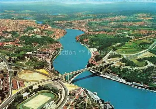AK / Ansichtskarte PORTO  Portugal Ponte da Arrabiada e rio Duoro Fliegeraufnahme