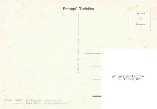 AK / Ansichtskarte PORTO  Portugal Ponte da Arrabiada e rio Duoro Fliegeraufnahme