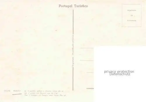 AK / Ansichtskarte PORTO  Portugal Ponte da Arrabiada e rio Duoro Fliegeraufnahme