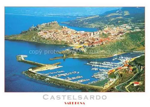 AK / Ansichtskarte Castelsardo Sassari Sardegna IT Fliegeraufnahme