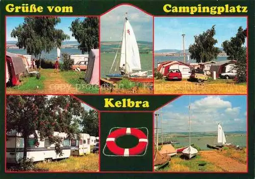 AK / Ansichtskarte Kelbra Kyffhaeuser Campingplatz Strandbad Segeln