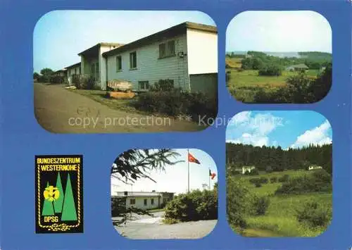 AK / Ansichtskarte Westernohe Westerwaldkreis Rheinland-Pfalz Gebaeude im Bundeszentrum der DPSG Landschaftspanorama