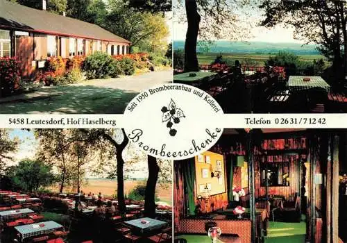 AK / Ansichtskarte Leutesdorf Rhein Neuwied Rheinland-Pfalz Brombeerschenke Lokal Terrasse