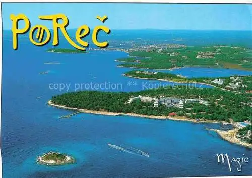 AK / Ansichtskarte Porec Croatia Kuestenpanorama