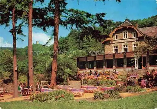 AK / Ansichtskarte Lorch Rheingau Hessen Waldgasthof Pension Kammerburg Gartenterrasse