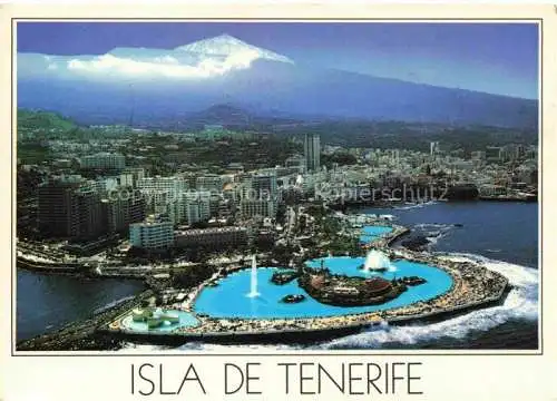 AK / Ansichtskarte Puerto-de-la-Cruz Tenerife ES Panorama Blick gegen Teide