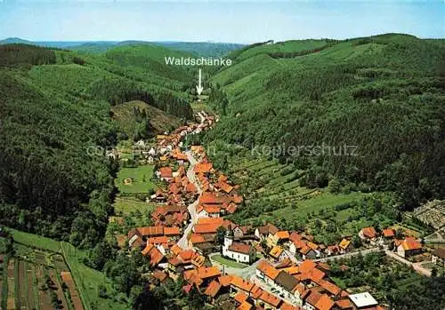 AK / Ansichtskarte Steina Bad Sachsa Suedharz Panorama Waldschaenke Pension Steinatal