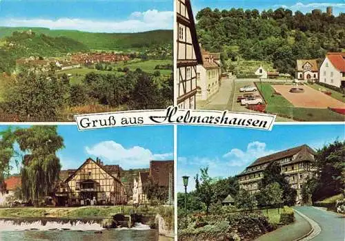 AK / Ansichtskarte Helmarshausen Panorama Motive Ortszentrum