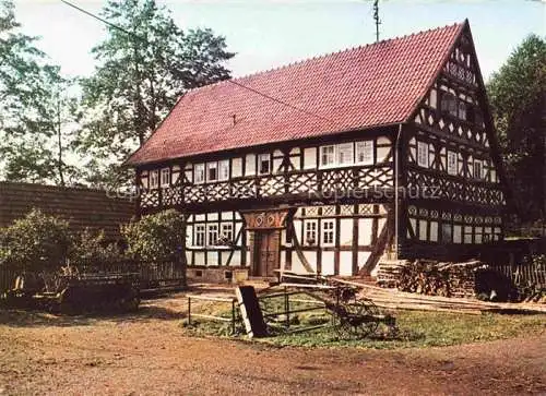 AK / Ansichtskarte Ilbeshausen-Hochwaldhausen Grebenhain Hessen Teufelsmuehle 17. Jhdt. Fachwerk