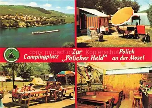AK / Ansichtskarte Poelich Trier-Saarburg Panorama Campingplatz Zur Poelicher Held Gaststaette Picknick