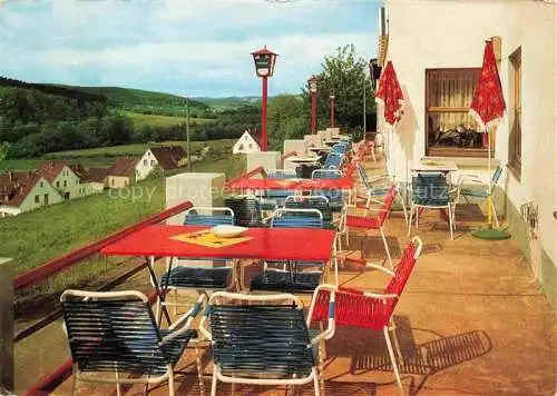 AK / Ansichtskarte Oberlahr Westerwald Hotel Café Wiedterrasse Terrasse