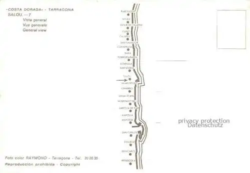 AK / Ansichtskarte Salou Tarragona Costa Dorada ES Kuestenpanorama Strand Hotels
