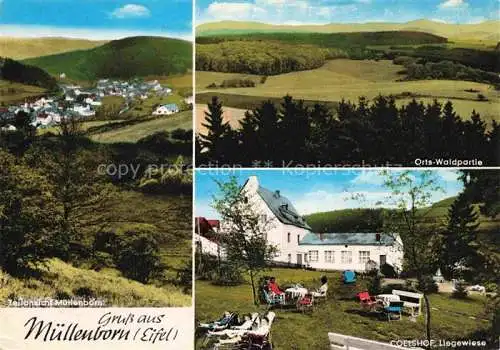 AK / Ansichtskarte Muellenborn Panorama Landschaft Coelshof Liegewiese