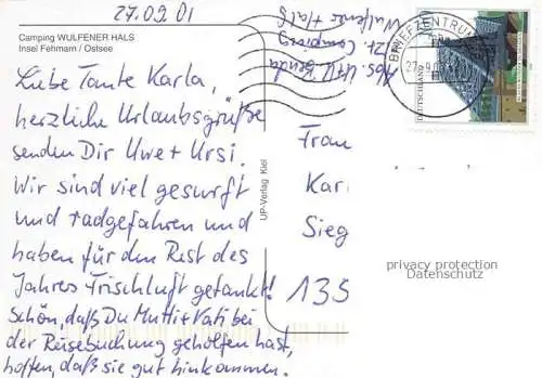 AK / Ansichtskarte Wulfen Fehmarn Camping Wulfener Hals