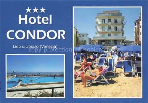 AK / Ansichtskarte Lido di Jesolo IT Hotel Condor Strand Swimming Pool