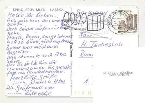 AK / Ansichtskarte Labska Spindlerbaude Spindleruv Mlyn CZ Stausee