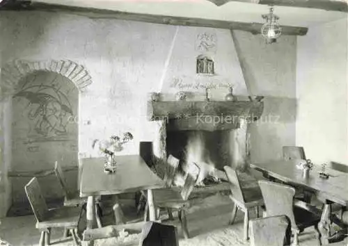 AK / Ansichtskarte Minusio_Locarno_TI Hotel Ristorante Grotto della Campagna Kamin Minusio_Locarno_TI