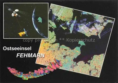 AK / Ansichtskarte Fehmarn Ostsee Schleswig-Holstein aus dem Weltall