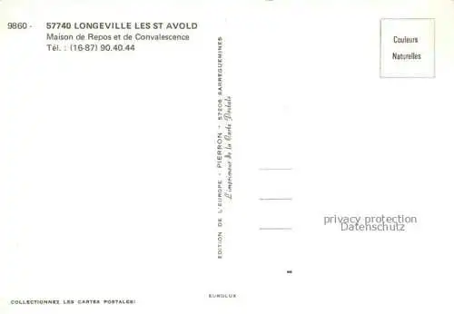AK / Ansichtskarte Longeville les Saint Avold_Boulay Moselle_57_Moselle Maison de Repos et de Convalescence 