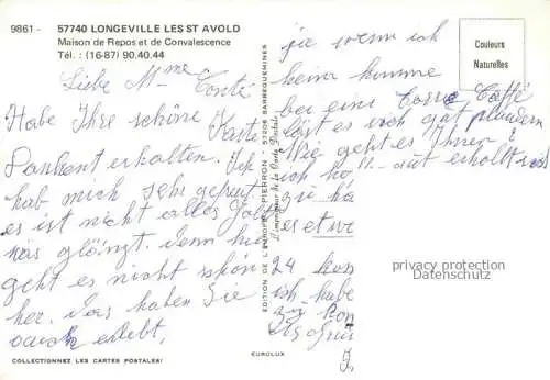 AK / Ansichtskarte Longeville les Saint Avold_Boulay Moselle_57_Moselle Maison de Repos de Convalescence Salon 