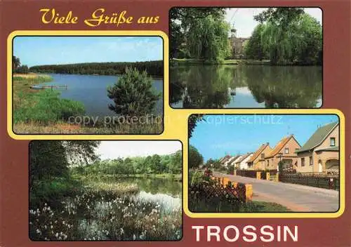 AK / Ansichtskarte Trossin Stausee OT Dahlenberg Schloss Zaditzbruch OT Roitzsch Siedlung
